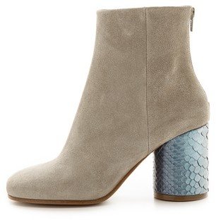 Maison Martin Margiela 7812 Maison Martin Margiela Suede & Python Leather Booties