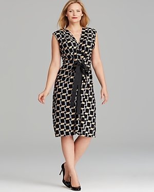 Melissa Masse Plus Luxe Print Jersey Dress