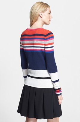 Diane von Furstenberg 'Jolanta' Stripe Cashmere Sweater