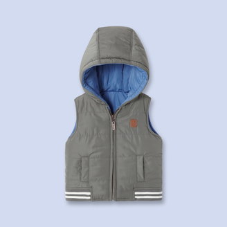 Jacadi Reversible hooded puffer vest