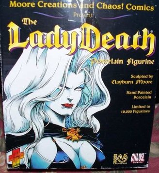 Moore Creations & Chaos! Comics - Lady Death Porocelain Figurine - Limited Ed. Statue
