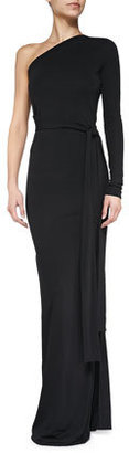Diane von Furstenberg Coco Single-Sleeve Jersey Gown