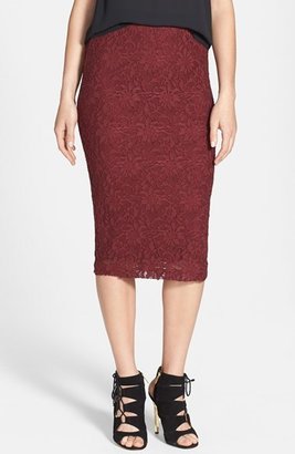 Nordstrom Search for Sanity Lace Midi Skirt Exclusive)