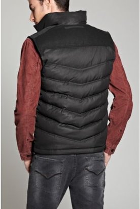 GUESS Nylon Vest with Wool Contrast