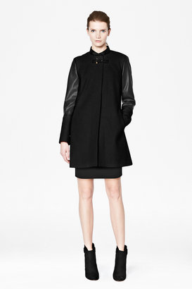French Connection Sophie Coating Collarless Coat