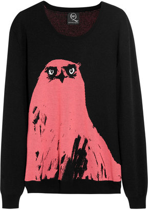 McQ Angry Eagle intarsia wool-blend sweater