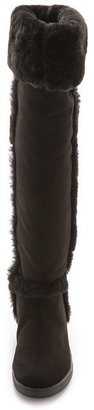 DKNY Bard Tall Fur Lined Boots
