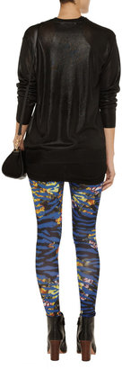 McQ Floral-printed stretch-jersey leggings