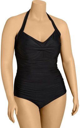 Old Navy Women's Plus Ruched Control Max Swimsuits