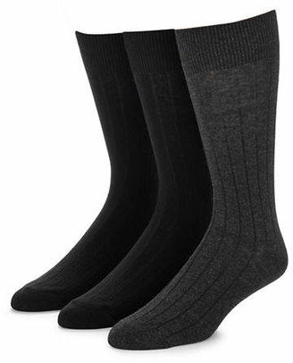 Jockey Mens Three-Pack Dress Rib Socks