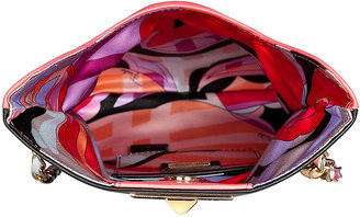 Emilio Pucci Leather Colorblock Shoulder Bag