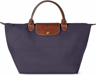 Longchamp Le Pliage medium handbag in myrtille