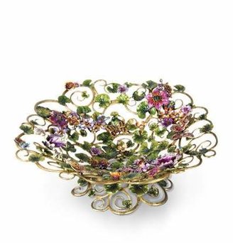 Jay Strongwater Claudette Floral Butterfly Bowl
