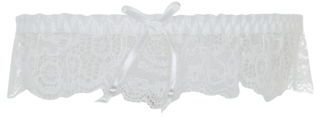 New Look Cream Bow Bridal Lace Garter
