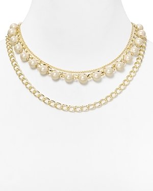 Carolee Picnic Pearls Multi Row Necklace, 18