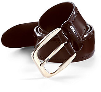 Brioni Solid Leather Belt