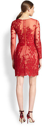 Notte by Marchesa 3135 Notte by Marchesa Embroidered Lace Dress