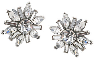 Carolee Mixed Crystal Shape Stud Earrings, Silver