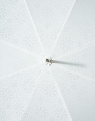 Fulton Eliza Devore Lace White Umbrella