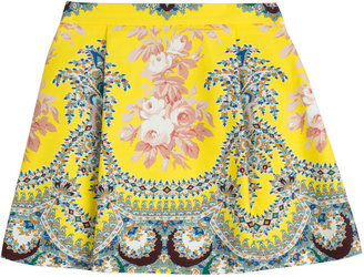 MSGM Printed Cotton Skirt