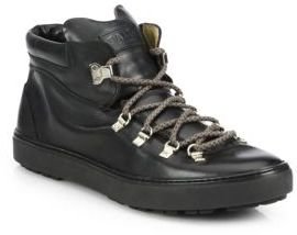 Bally Leather Lace-Up Sneakers