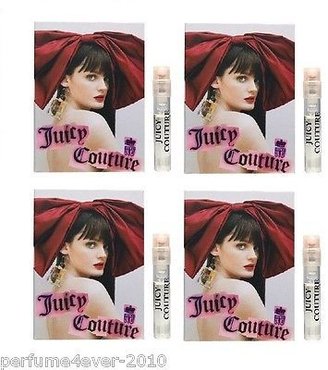 Juicy Couture 4x Perfume Women Sample Vial 0.05 Oz / 1.5 Ml Eau De Parfum Spray