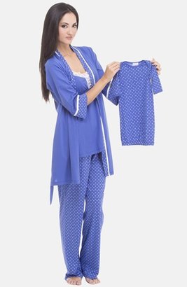 Olian 4-Piece Maternity Sleepwear Gift Set