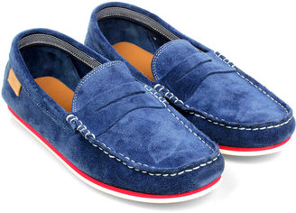 Lacoste Chanler 2 SRM Dark Blue Suede Loafers