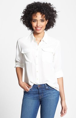 Vince Camuto Silk Utility Blouse