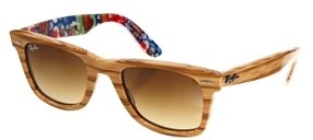 Ray-Ban Original Wayfarer Wood Effect Sunglasses - Brown