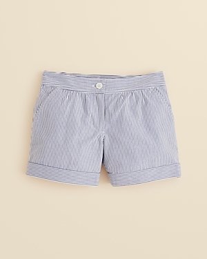 Brooks Brothers Girls' Classic Seersucker Shorts - Sizes 4-16