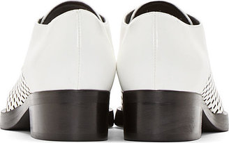 Stella McCartney Black & White Check Scarpa Derby Shoes