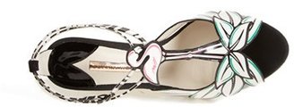 Webster SOPHIA 'Flamingo' T-Strap Leather Sandal (Women)