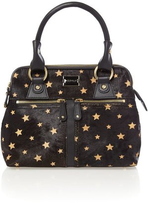 Modalu Pippa black star mini tote bag
