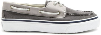 Sperry Bahama grey canvas and leather sneakers