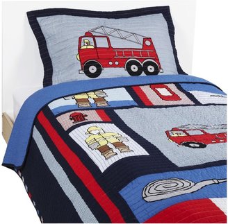 Pem America Fireman Twin Quilt with Pillow Sham