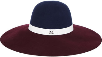 Maison Michel Blanche wide-brim rabbit-felt hat