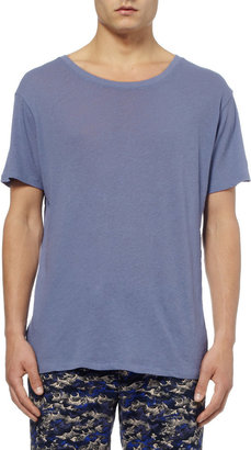 Gant Cotton and Linen-Blend T-Shirt