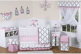 JoJo Designs Sweet Princess Crib Bedding Collection in Black/White/Pink