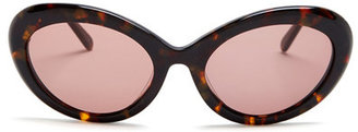 7 For All Mankind Women's Thick Framed Dark Tort Sunglasses