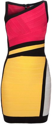 Herve Leger 'Nolita' colour block dress