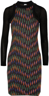 M Missoni Knitted cotton-blend mini dress
