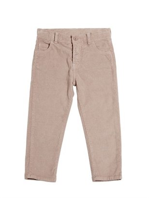 Douuod Cropped Cotton Corduroy Jeans