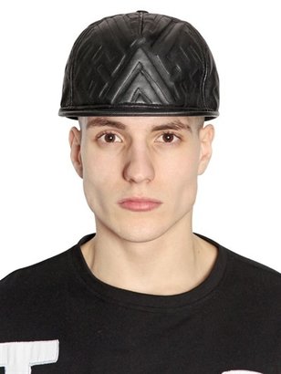 Kokon To Zai Embossed Faux Leather Hat