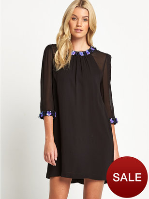 French Connection Opal Brights Embellished Shift Dress