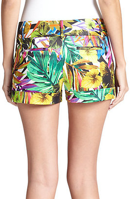 Milly Nikki Tropical-Print Shorts