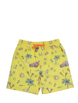 Stella McCartney Kids - Shark Printed Swimming Shorts