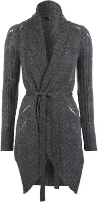 Jane Norman Belted Mohair Cardigan