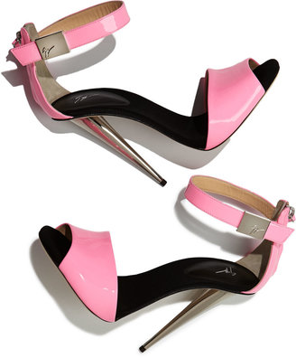 Giuseppe Zanotti High-Heel Neon Sandal, Neon Pink