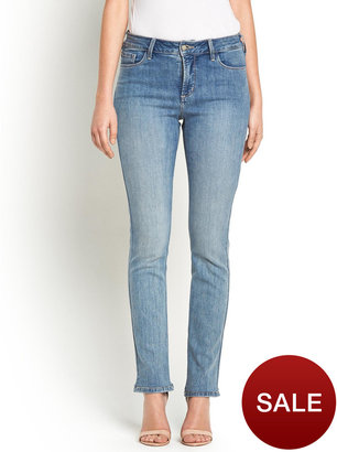 NYDJ High Waisted Embellished Pocket Slimming Jeans - Light Wash